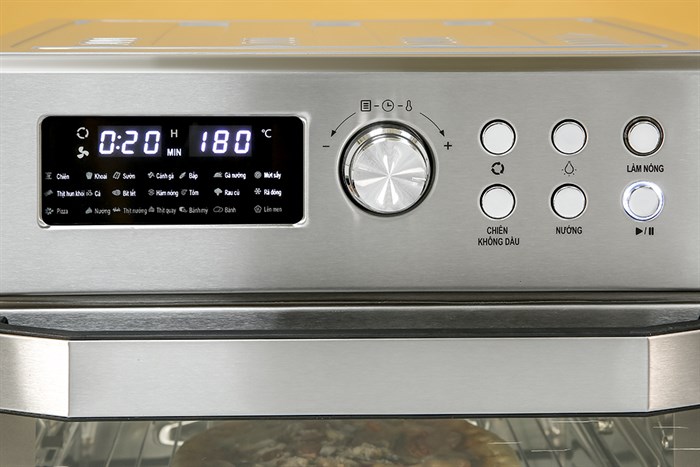 Lò chiên không dầu Kangaroo KG25AF1A 25 lít Màu Bạc