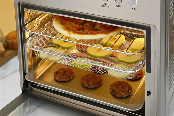 Lò chiên không dầu Kangaroo KG25AF1A 25 lít Màu Bạc