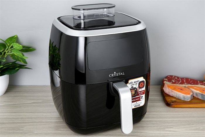 Nồi chiên không dầu Crystal AF7002A-N 6.8 lít Màu Đen