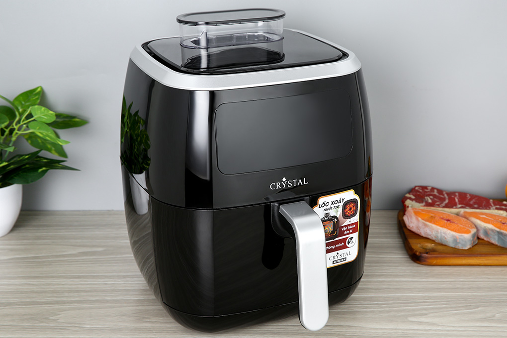 Nồi chiên không dầu Crystal AF7002A-N 6.8 lít Màu Đen