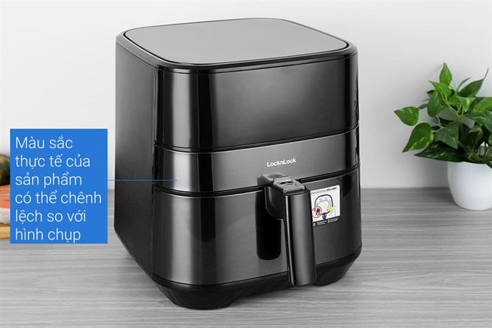 Nồi chiên không dầu Lock&Lock 5.5 lít EJF284BLK Màu Đen