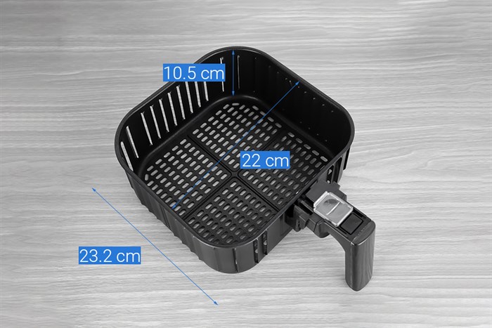 Nồi chiên không dầu Lock&Lock 5.5 lít EJF284BLK Màu Đen