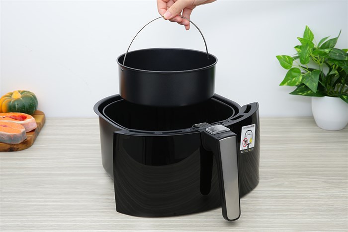 Nồi chiên không dầu Lock&Lock 5.2 lít EJF357BLK Màu Đen