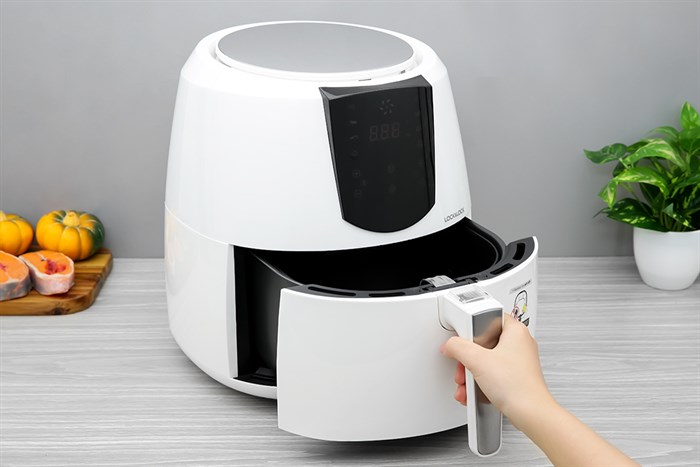 Nồi chiên không dầu Lock&Lock 5.2 lít EJF357WHT Màu Trắng