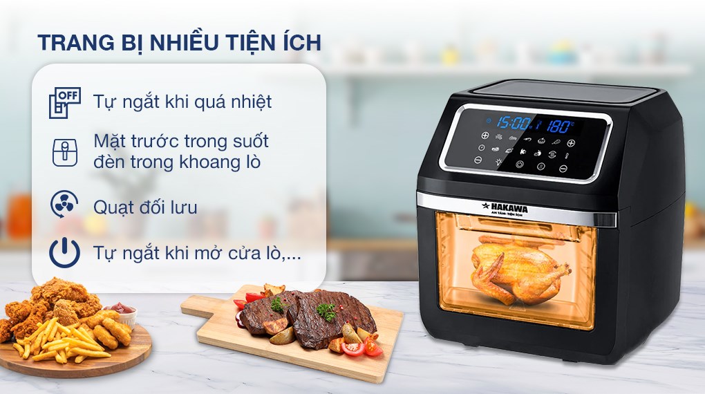 Lò chiên không dầu Hakawa HK-AF12L 12 lít