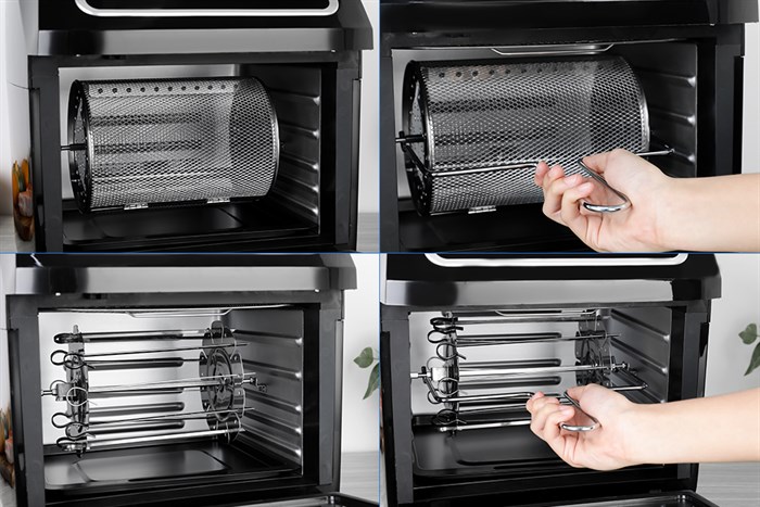 Lò chiên không dầu Hakawa HK-AF12L 12 lít Màu Đen