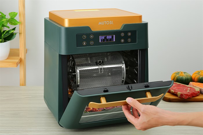 Lò chiên không dầu Mutosi MF-99D 12 lít Màu Xanh
