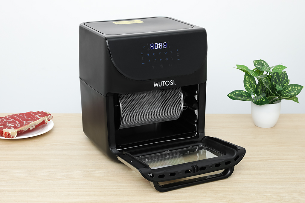 Lò chiên không dầu Mutosi MF-T891 12 lít Màu Đen