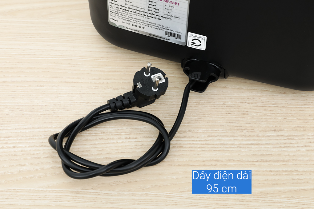 Lò chiên không dầu Mutosi MF-T891 12 lít Màu Đen