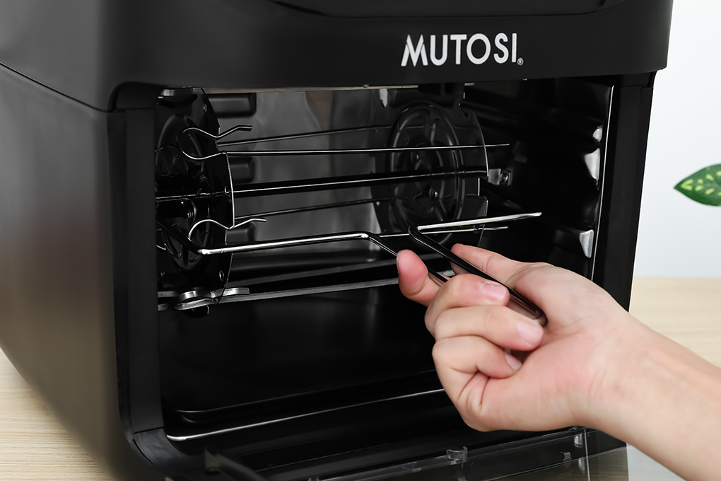 Lò chiên không dầu Mutosi MF-T891 12 lít Màu Đen