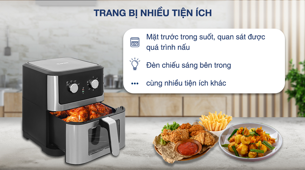 Nồi chiên không dầu Rapido RAF-8.0M 8 lít - Tiện ích