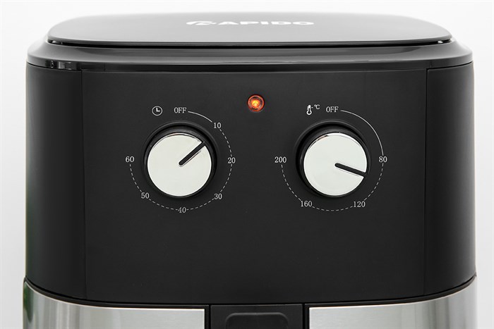 Nồi chiên không dầu Rapido RAF-7.0M 7 lít Màu Đen - Bạc