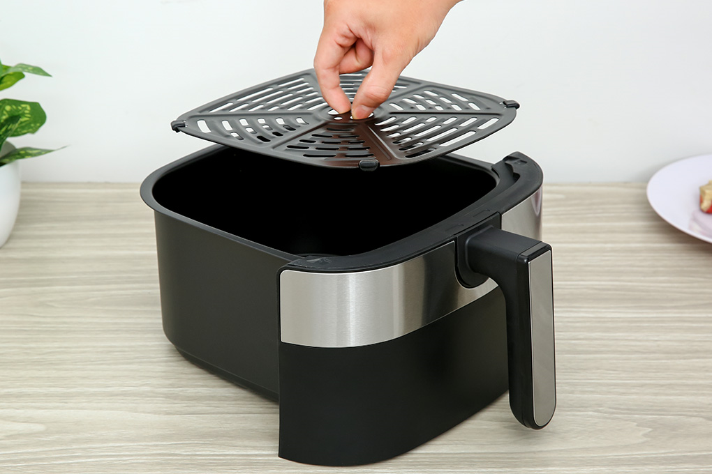 Nồi chiên không dầu Rapido RAF-7.0M 7 lít Màu Đen - Bạc