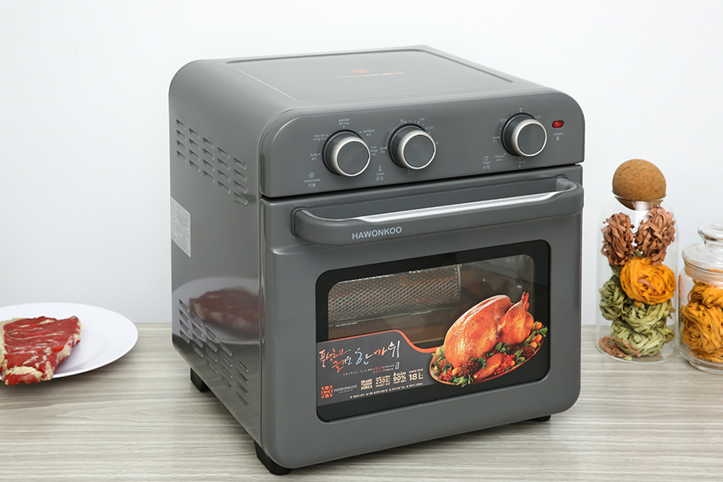 Lò chiên không dầu Hawonkoo 18 lít AFH-180-GR Màu Xám
