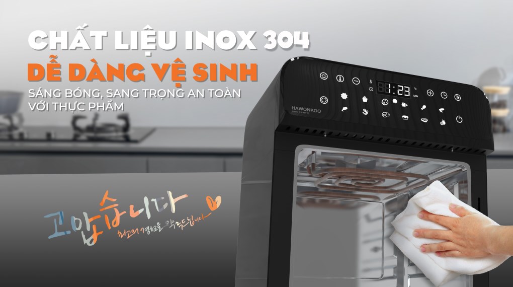 Lò chiên không dầu Hawonkoo 12 lít AFH-120-BA