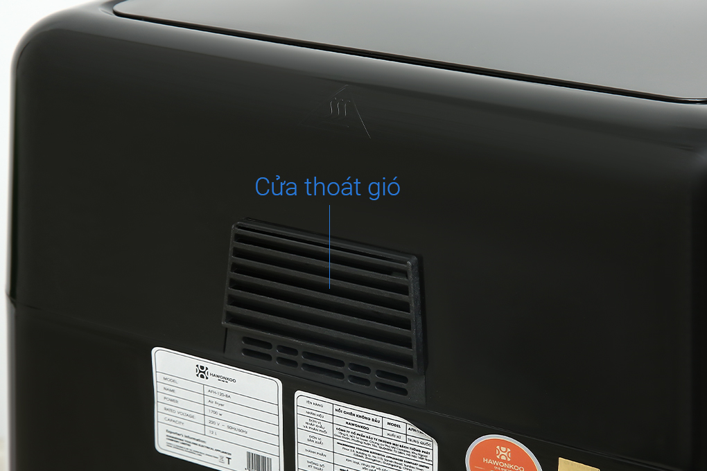 Lò chiên không dầu Hawonkoo 12 lít AFH-120-BA Màu Đen