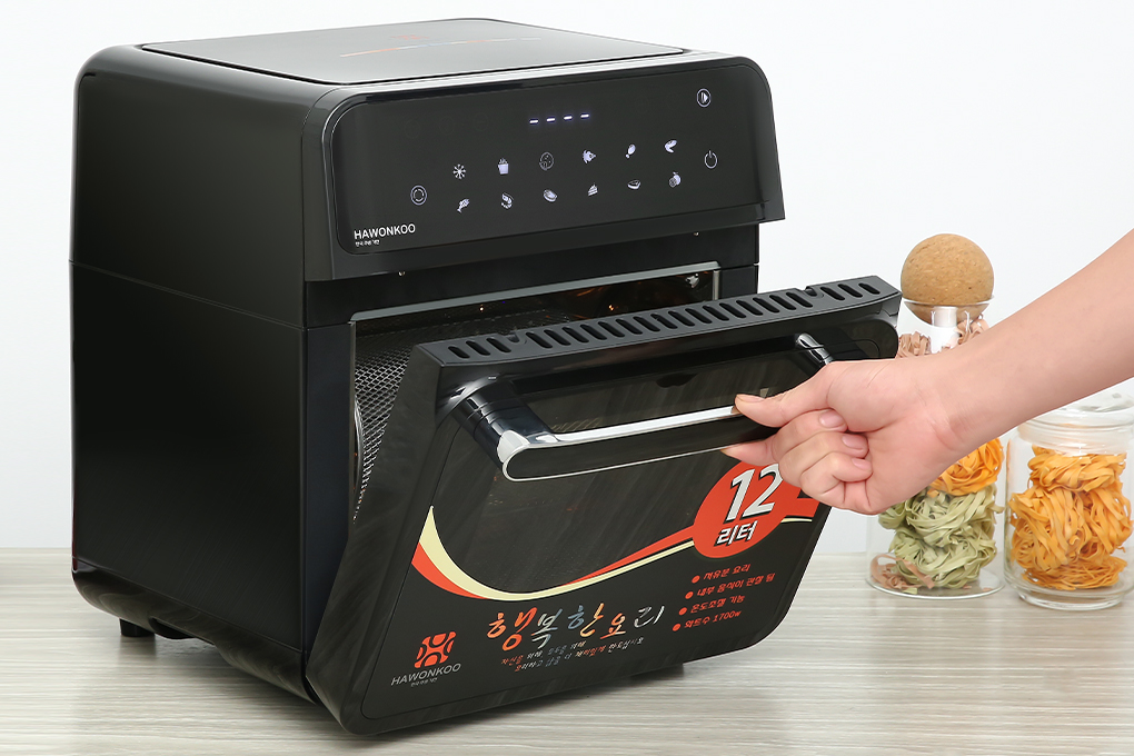 Lò chiên không dầu Hawonkoo AFH-120-BA 12 lít - Thiết kế, chất liệu Lò chiên không dầu Hawonkoo AFH-120-BA 12 lít - Thiết kế, chất liệu