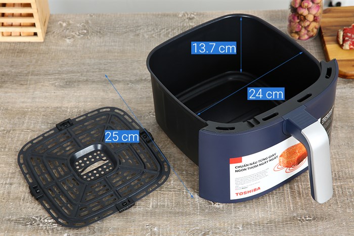 Nồi chiên không dầu Toshiba 7.4 lít AF-74CS2SRVN(B) Màu Xanh