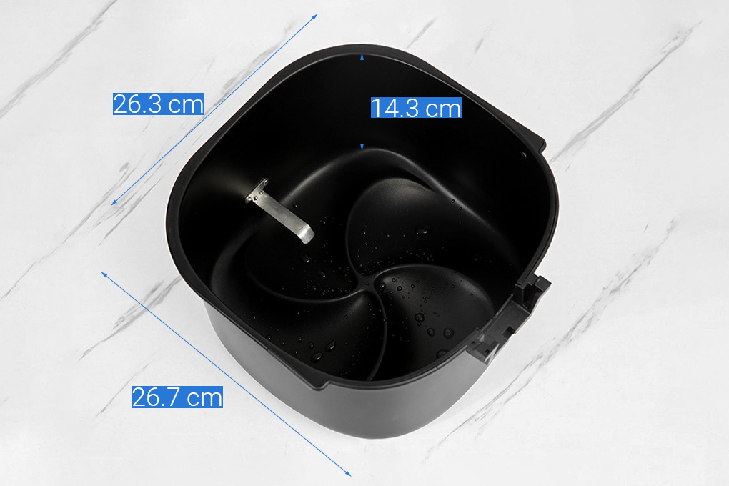 Nồi chiên không dầu Philips 8.3 lít HD9880/90 Màu Đen