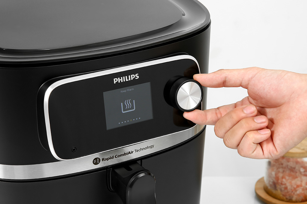 Nồi chiên không dầu Philips 8.3 lít HD9880/90 Màu Đen