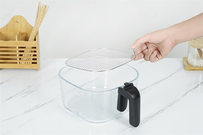 Nồi chiên không dầu Mishio 6 lít MK-349 Màu Đen