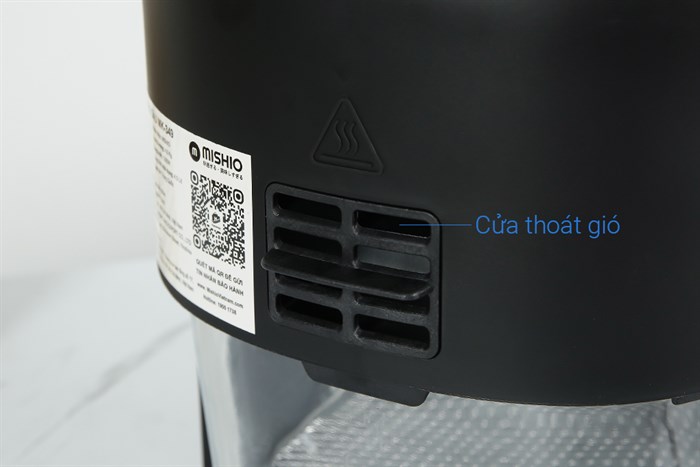 Nồi chiên không dầu Mishio 6 lít MK-349 Màu Đen