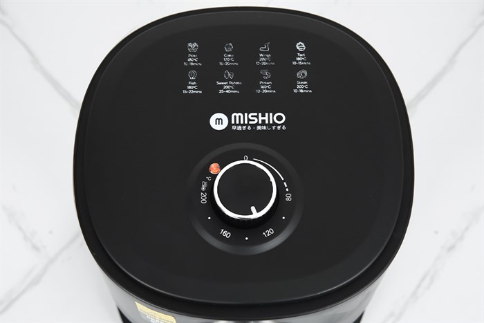 Nồi chiên không dầu Mishio 6 lít MK-349 Màu Đen