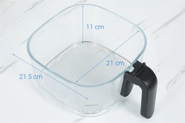 Nồi chiên không dầu Mishio 6 lít MK-349 Màu Đen