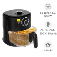 Nồi chiên không dầu Mishio MK-349 6 lít