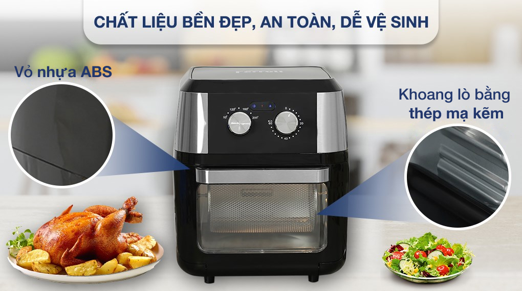 Lò chiên không dầu Ferroli FAF-12M 12 lít - Khoang lò