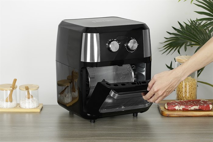 Lò chiên không dầu Ferroli 12 lít FAF-12M Màu Đen