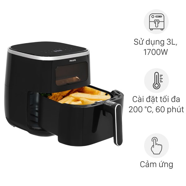 Nồi Chiên Không Dầu Philips HD9257/80 Airfryer 3000 Series XL