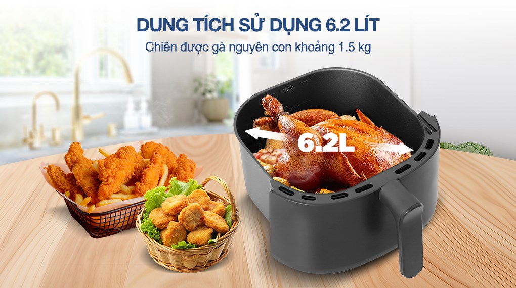 Nồi chiên không dầu Philips 6.2 lít NA130/00
