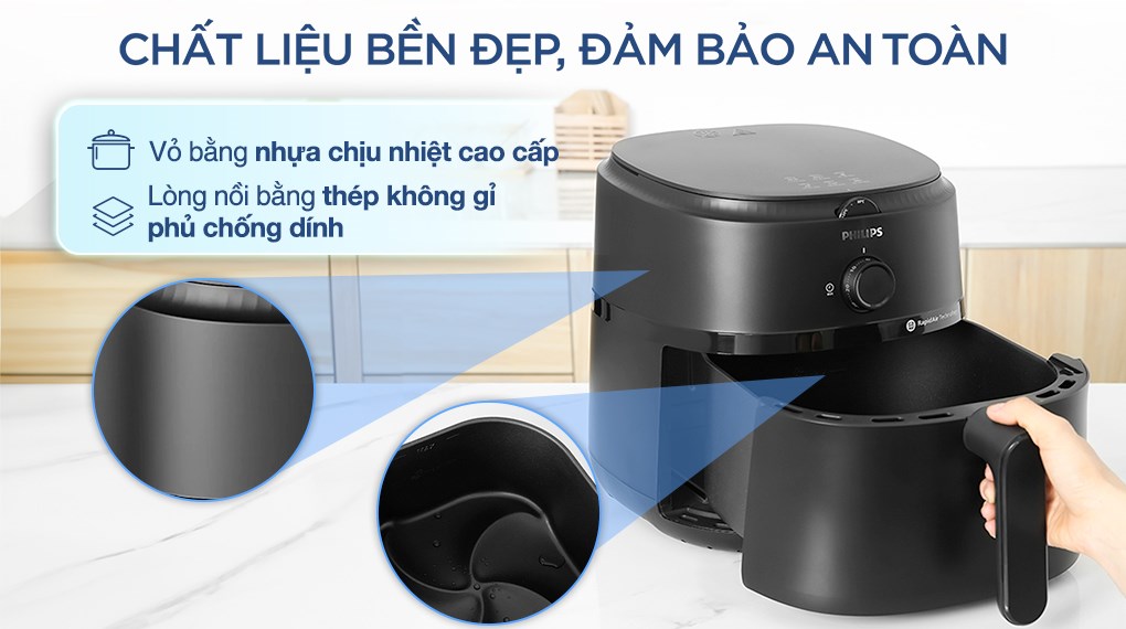 Nồi chiên không dầu Philips 6.2 lít NA130/00