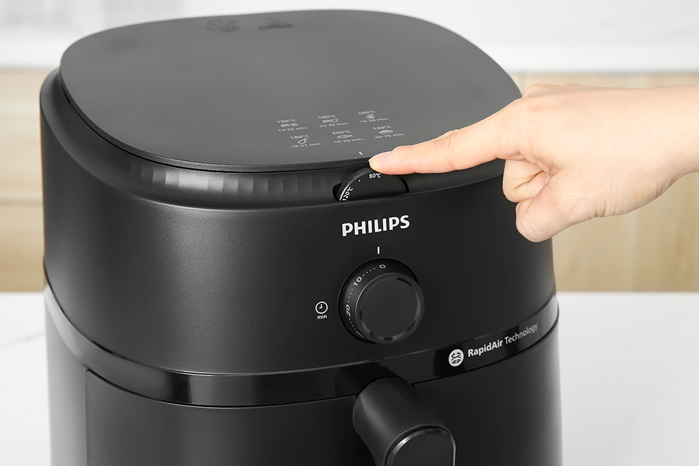 Nồi chiên không dầu Philips 6.2 lít NA130/00 Màu Đen