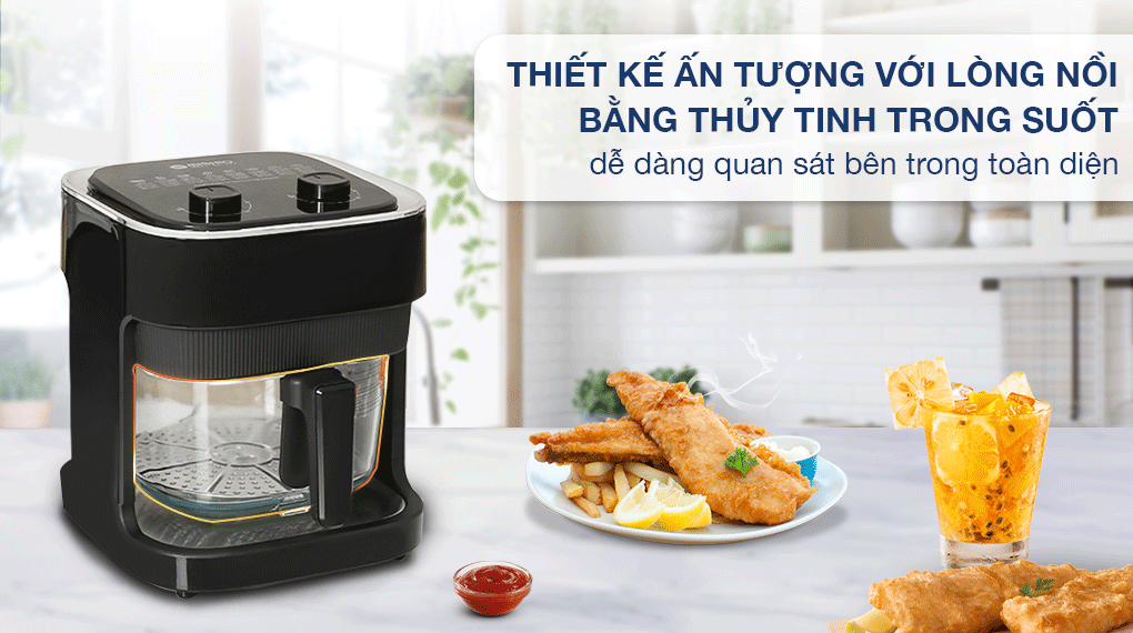 Nồi chiên không dầu Mishio 7 lít MK373