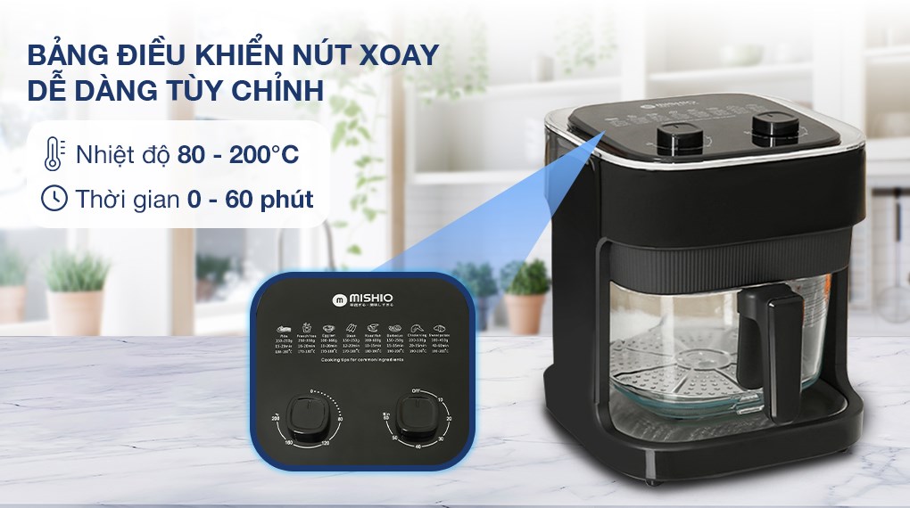 Nồi chiên không dầu Mishio 7 lít MK373