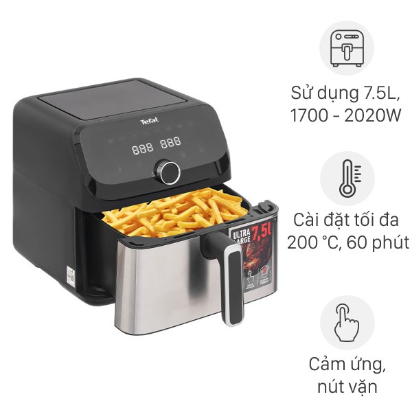 Nồi chiên không dầu Tefal 7.5 lít EY855D68