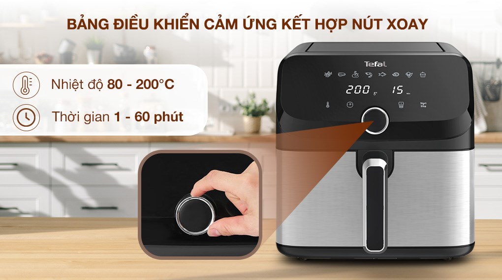 Nồi chiên không dầu Tefal 7.5 lít EY855D68