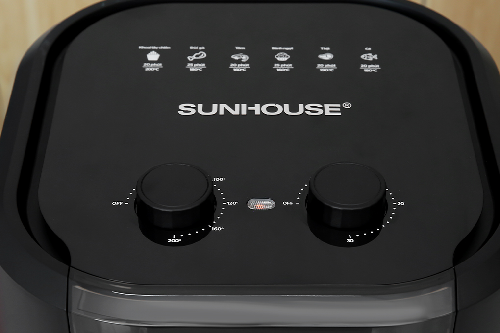Nồi chiên không dầu Sunhouse 9 lít SHD4037 Màu Đen