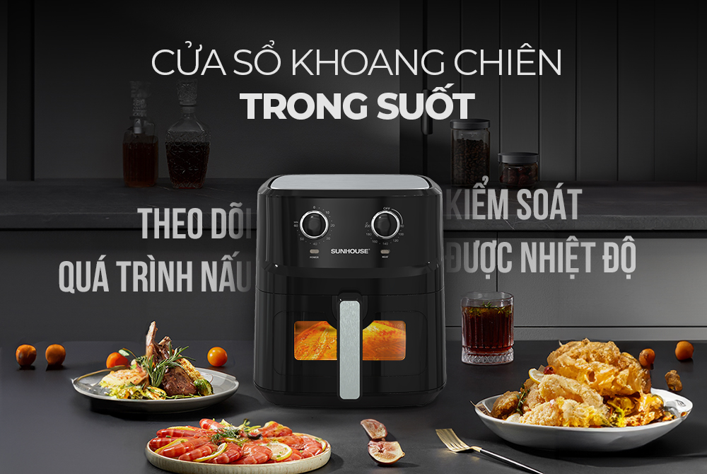 Nồi chiên không dầu Sunhouse SHD4030 6.5 lít - Tiện ích