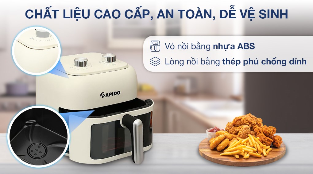 Nồi chiên không dầu Rapido 7.5 lít RAF-7.5M3