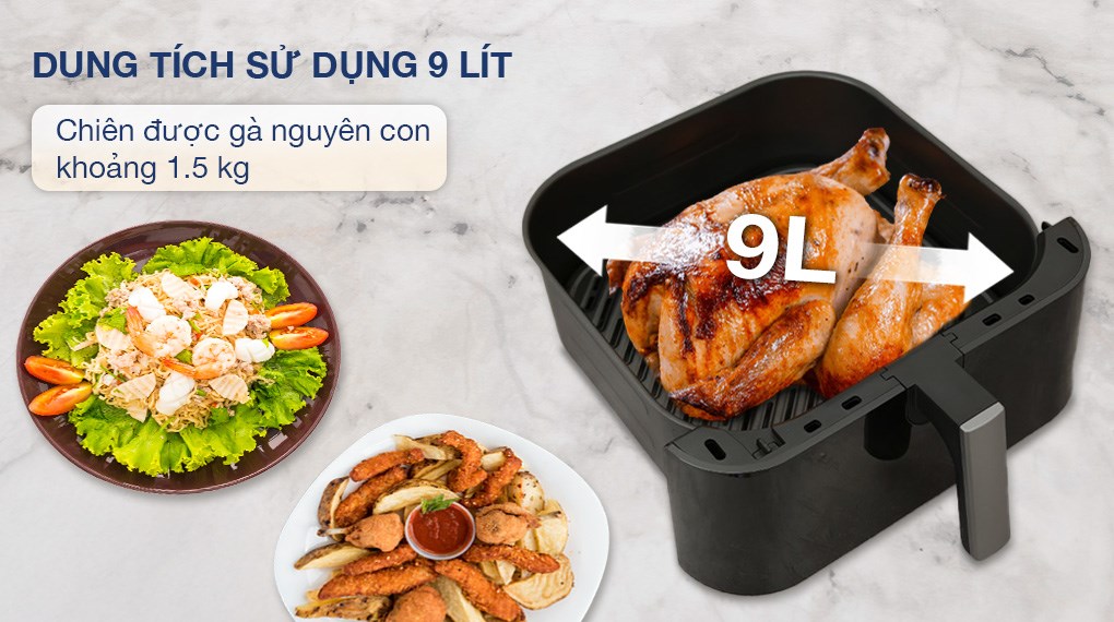 Nồi chiên không dầu Rapido 9 lít RAF-9.0M