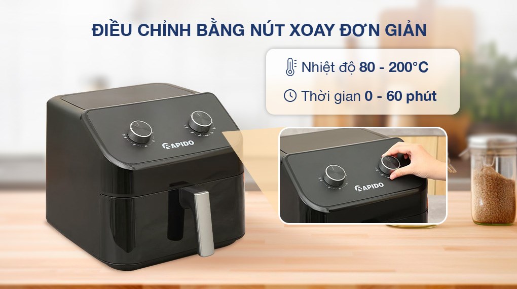 Nồi chiên không dầu Rapido 9 lít RAF-9.0M