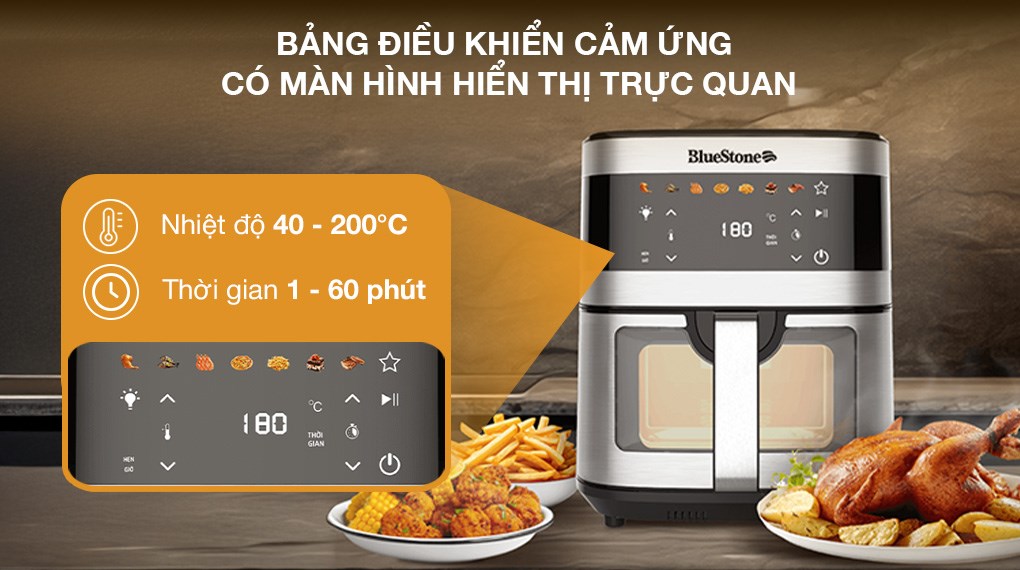 Nồi chiên không dầu BlueStone 9 lít AFB-5886