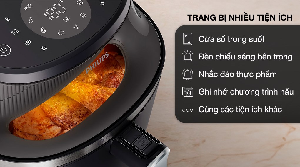 Nồi chiên không dầu Philips 6.2 lít NA332/00