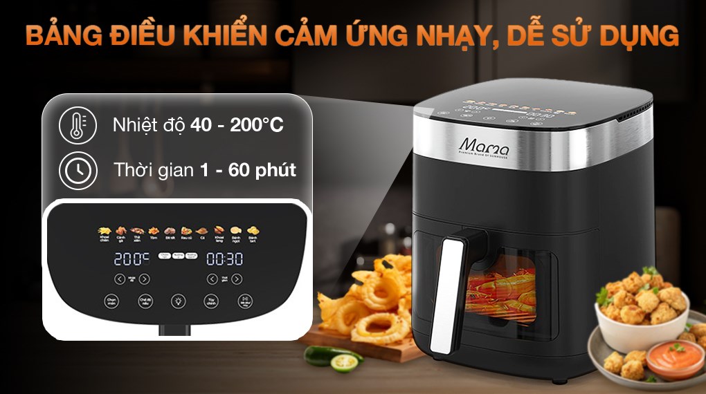 Nồi chiên không dầu Sunhouse Mama 6.5 lít SHD4092