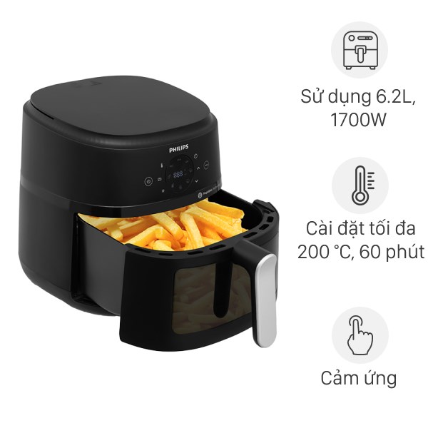 Nồi chiên không dầu Philips NA231/00 6.2 lít