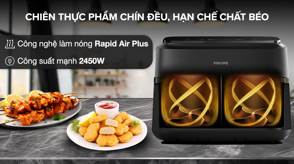 Nồi chiên không dầu Philips 7.1 lít NA150/00