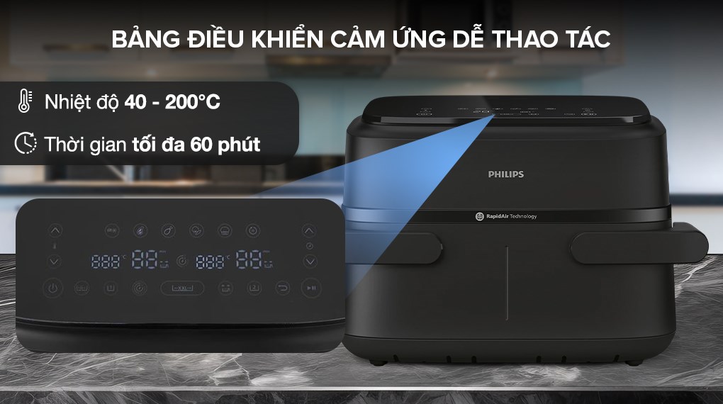 Nồi chiên không dầu Philips 7.1 lít NA150/00